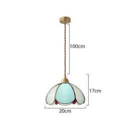 Minimalistische Petal Glazen Hanglamp Enkele Kop Glazen Hanglamp