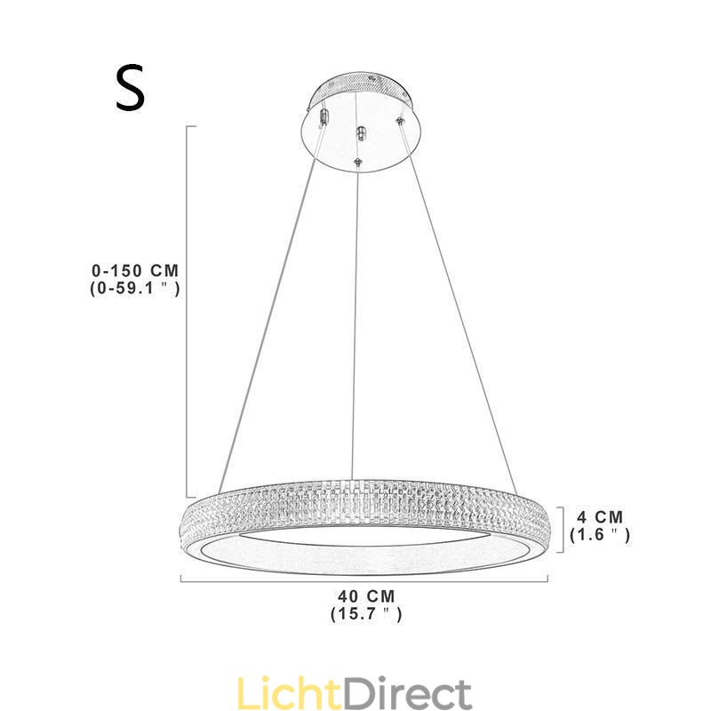 Ring Hanglamp Minimalistische Acryl Lichtarmatuur