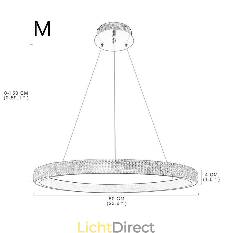 Ring Hanglamp Minimalistische Acryl Lichtarmatuur