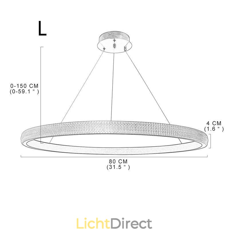 Ring Hanglamp Minimalistische Acryl Lichtarmatuur