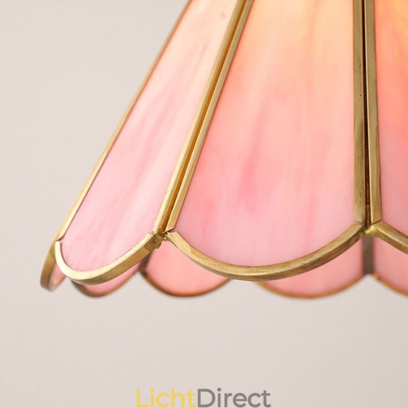 Japanse stijl glazen hanglamp retro bloemblaadjes lamp