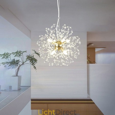 Paardenbloem Kristallen Hanglamp Elegante Kroonluchter Paardenbloem Kristallen Hanglamp Elegante Kroonluchter