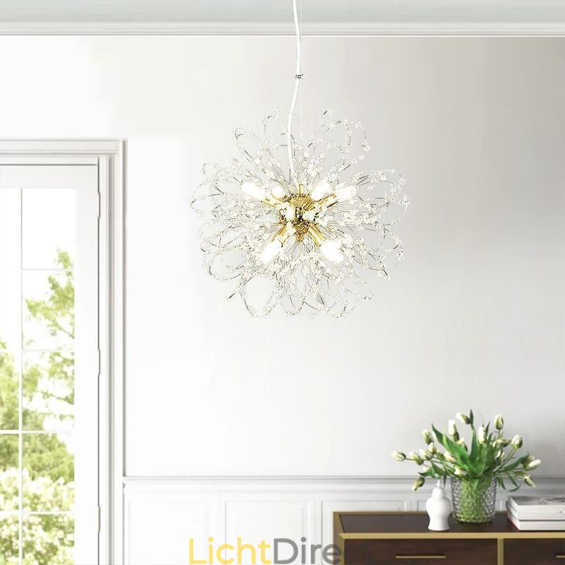 Paardenbloem Kristallen Hanglamp Elegante Kroonluchter