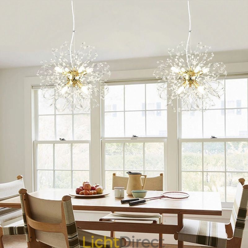 Paardenbloem Kristallen Hanglamp Elegante Kroonluchter