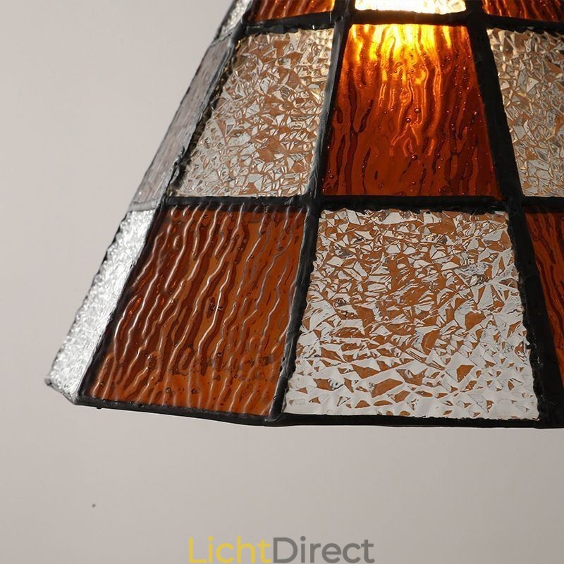Retro Lattice Glazen Hanglamp Japanse Stijl Verlichting