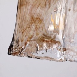 Unieke Mini Glazen Hanglamp Japanse Stijl Amberkleurige Decoratieve Verlichting