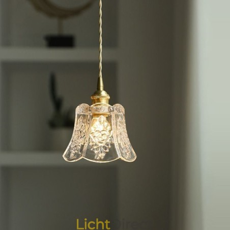 Bloem Hanglamp Minimalistische Decoratieve Glazen Lamp