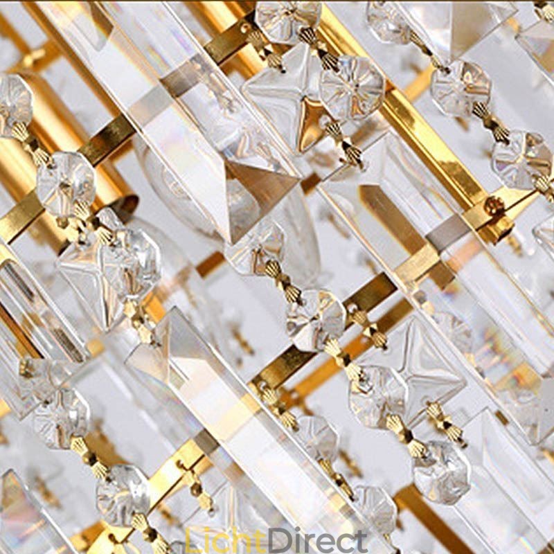 Moderne elegante kristallen hanglamp conische kroonluchter