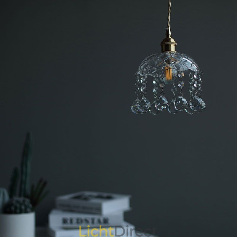 Moderne Mini Glazen Hanglamp 1 Licht Decoratief Licht Armatuur