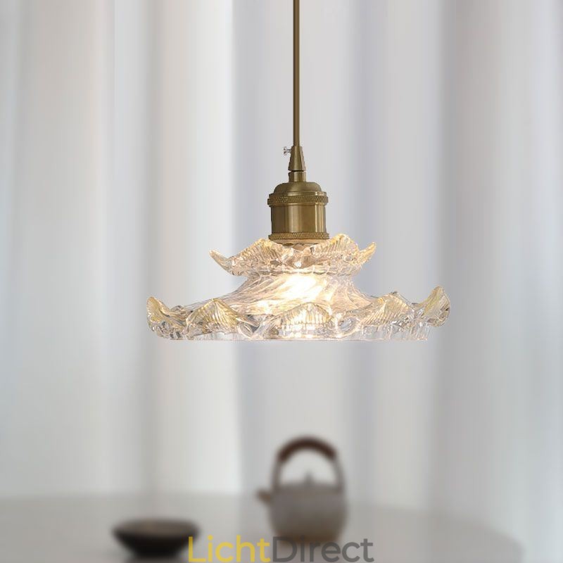 Japanse stijl glazen hanglamp Lotus glazen hanglamp