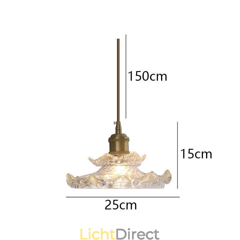 Japanse stijl glazen hanglamp Lotus glazen hanglamp