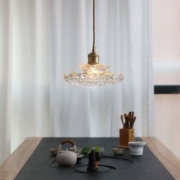 Japanse stijl glazen hanglamp Lotus glazen hanglamp