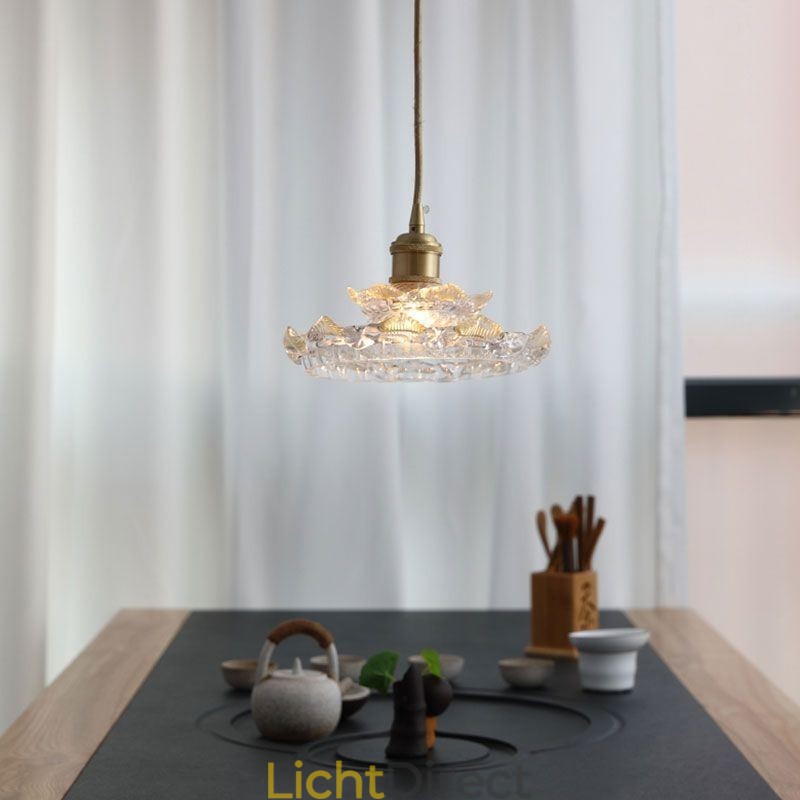 Japanse stijl glazen hanglamp Lotus glazen hanglamp