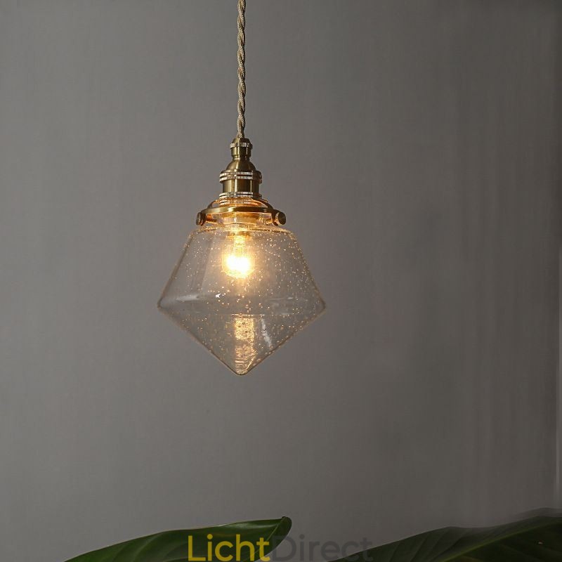 1 lichts diamanten glazen hanglamp bubbelglazen lamp