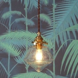 1 lichts diamanten glazen hanglamp bubbelglazen lamp