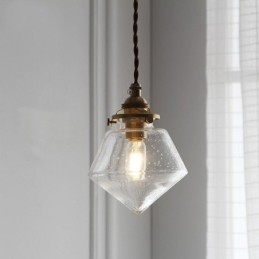 1 lichts diamanten glazen hanglamp bubbelglazen lamp