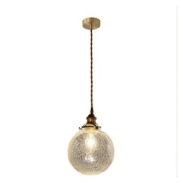 Glazen hanglamp moderne crackle plafondlamp