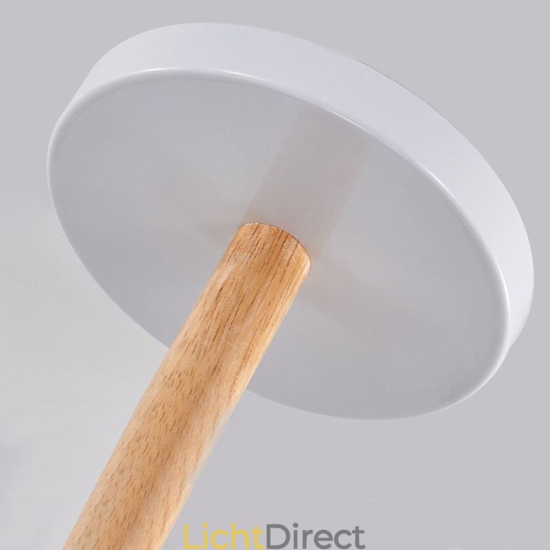 Nordic Macaron Hanglamp Creatieve Houten Kroonluchter