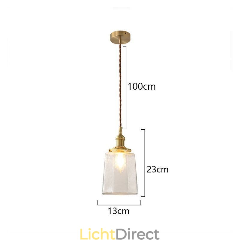 Moderne minimalistische glazen hanglamp decoratieve plafondlamp