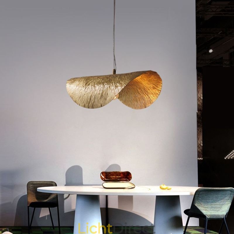 Messing hanglamp moderne minimalistische lotusblad plafondlamp