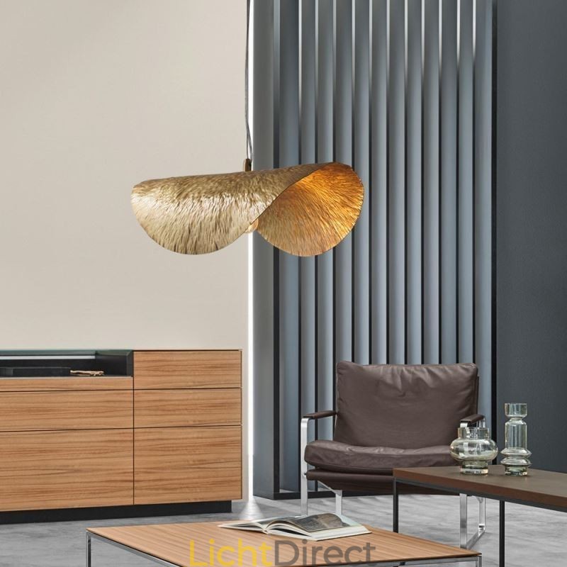 Messing hanglamp moderne minimalistische lotusblad plafondlamp