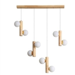 Houten hanglamp Magic Bean Cluster plafondlamp eiland