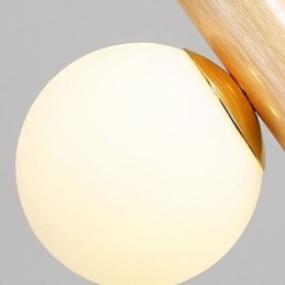 Houten hanglamp Magic Bean Cluster plafondlamp eiland