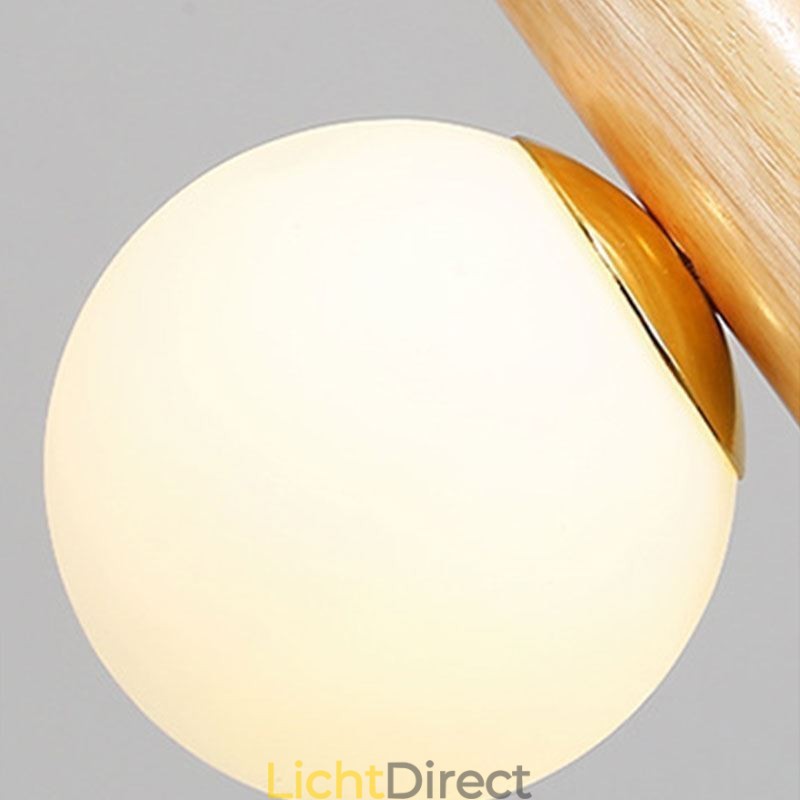 Houten hanglamp Magic Bean Cluster plafondlamp eiland