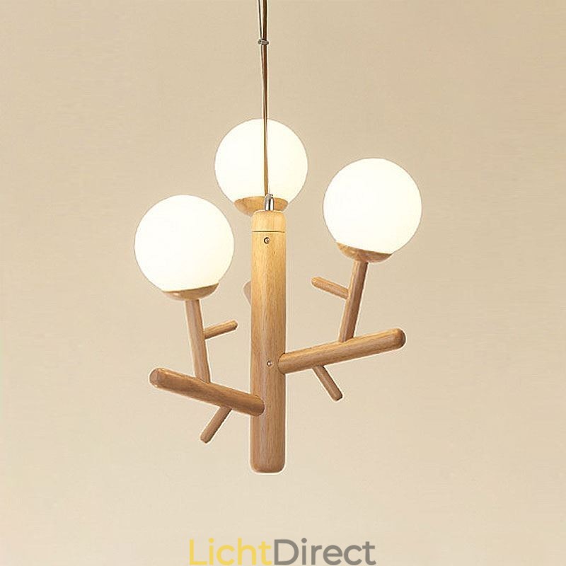 Nordic creatieve houten hanglamp