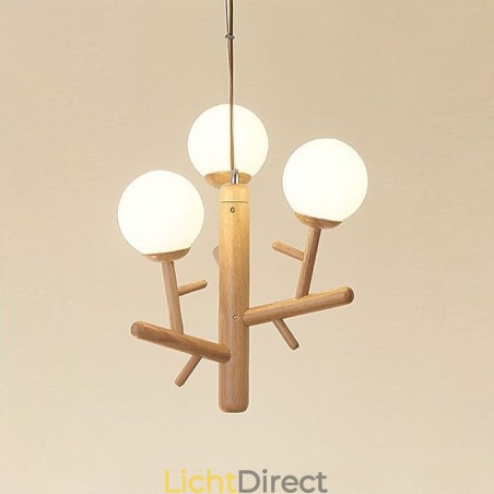 Nordic creatieve houten hanglamp
