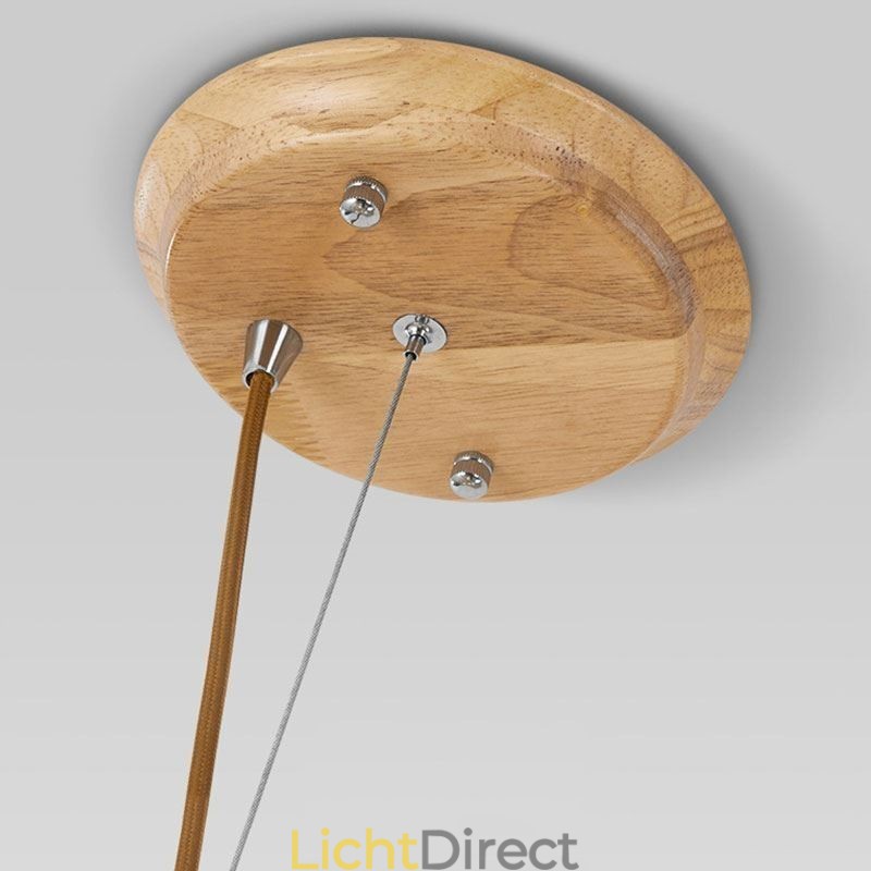 Nordic creatieve houten hanglamp