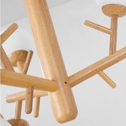 Nordic creatieve houten hanglamp