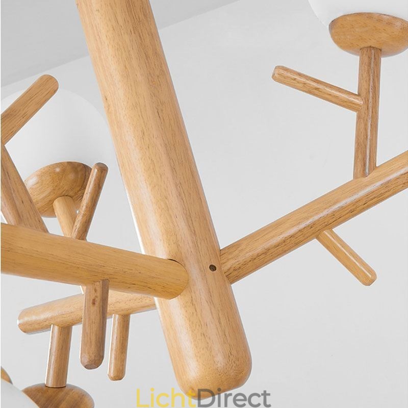 Nordic creatieve houten hanglamp