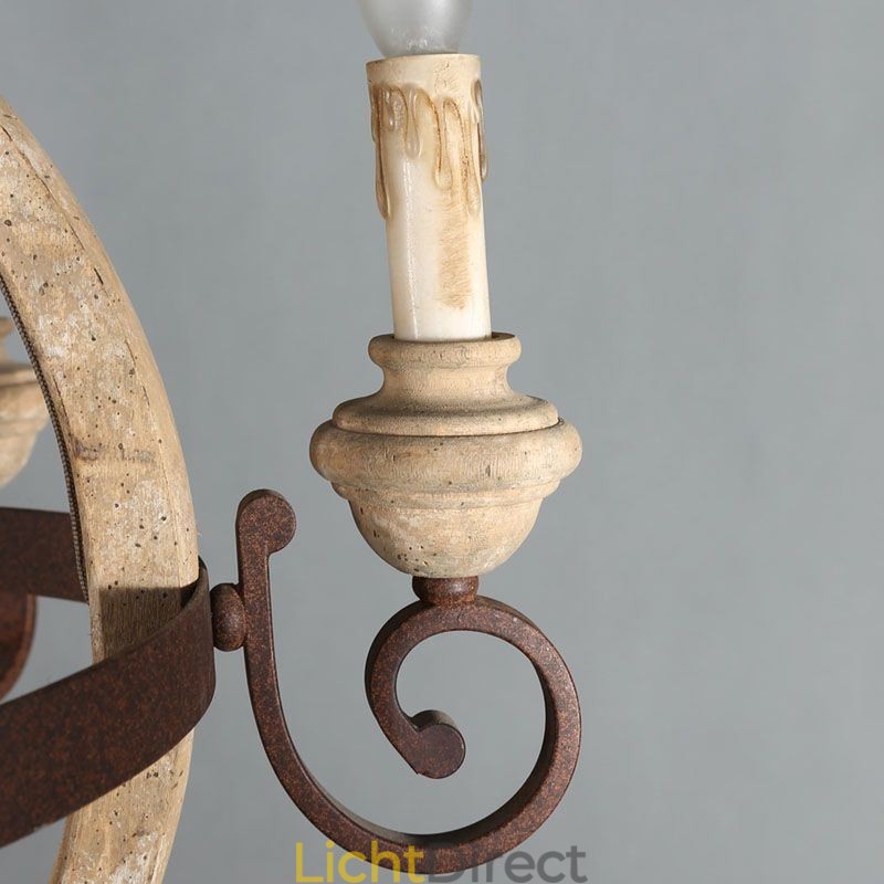 Houten hanglamp Nordic Retro plafondlamp