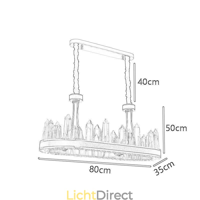Moderne kristallen hanglamp Kristallen plafondlamp