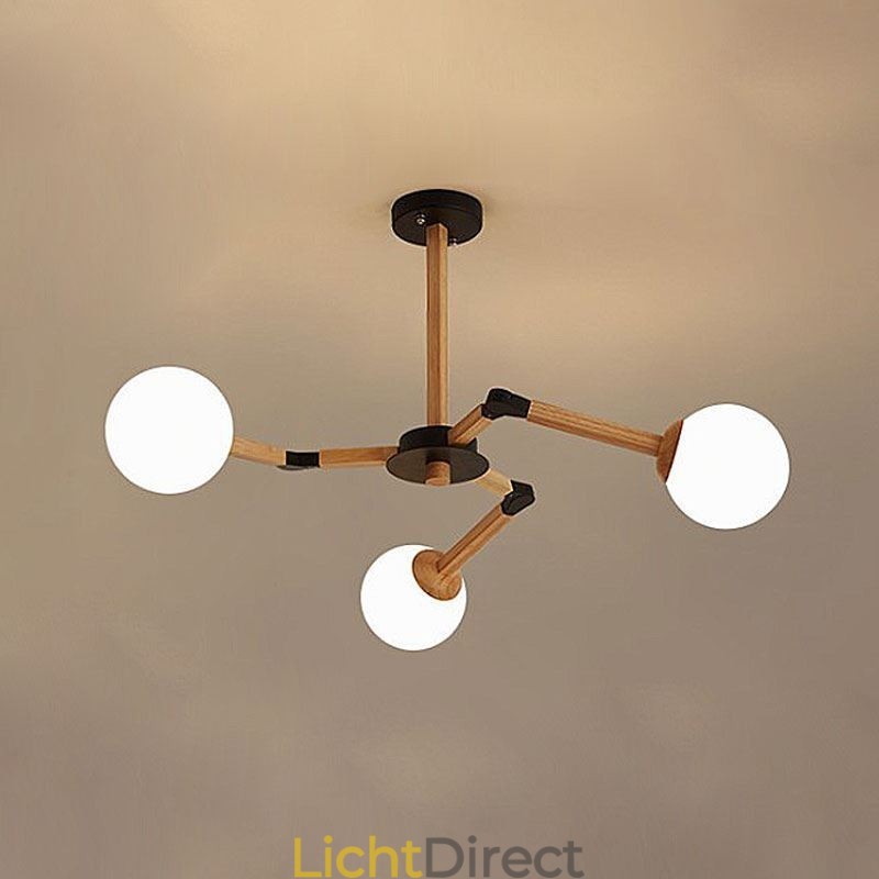 Nordic Magic Bean Hanglamp Creatieve Houten Lampfitting