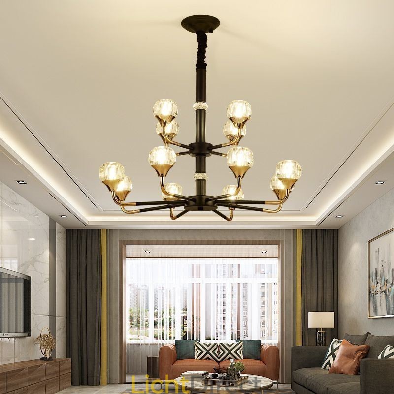 Moderne kristallen hanglamp Elegante kristallen kroonluchter