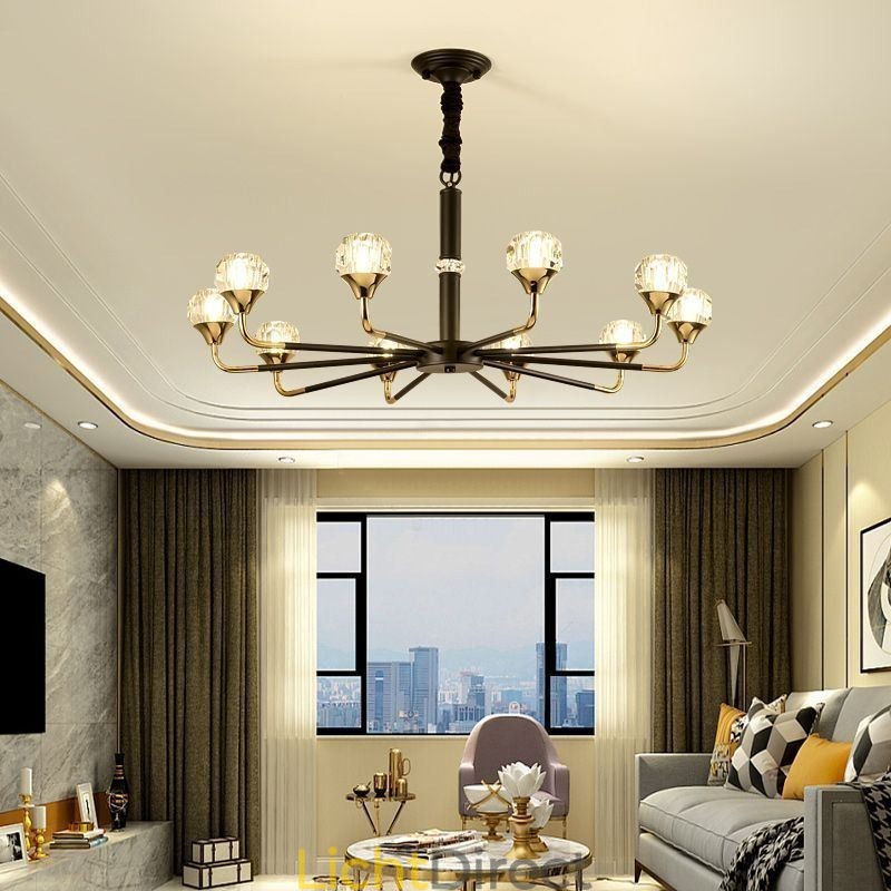 Moderne kristallen hanglamp Elegante kristallen kroonluchter