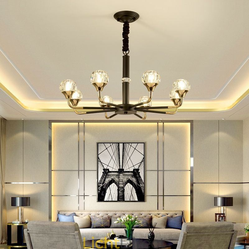 Moderne kristallen hanglamp Elegante kristallen kroonluchter