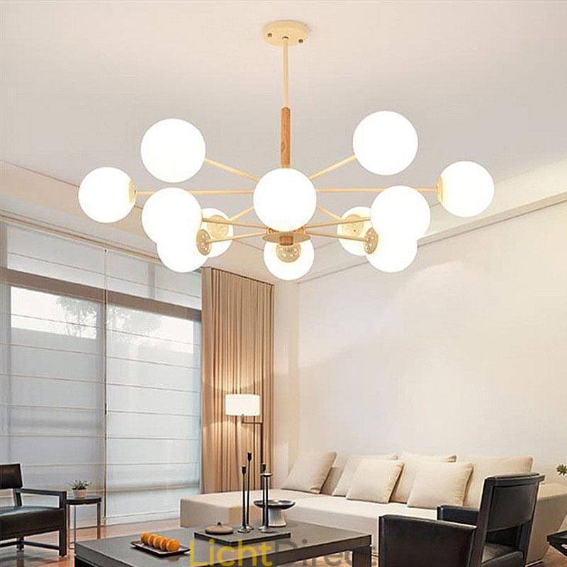 Magic Bean Hanglamp Creatieve Nordic Houten Lampfitting