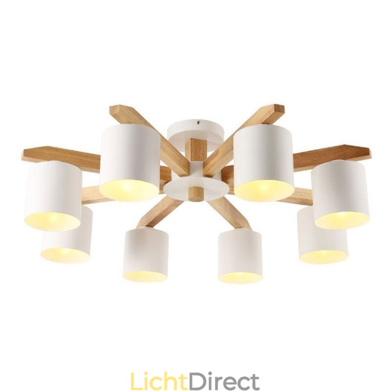 Nordic Log Hanglamp Macaron Lampfitting
