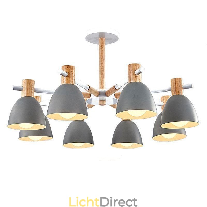 Moderne eenvoudige Macaron hanglamp creatieve houten verlichting