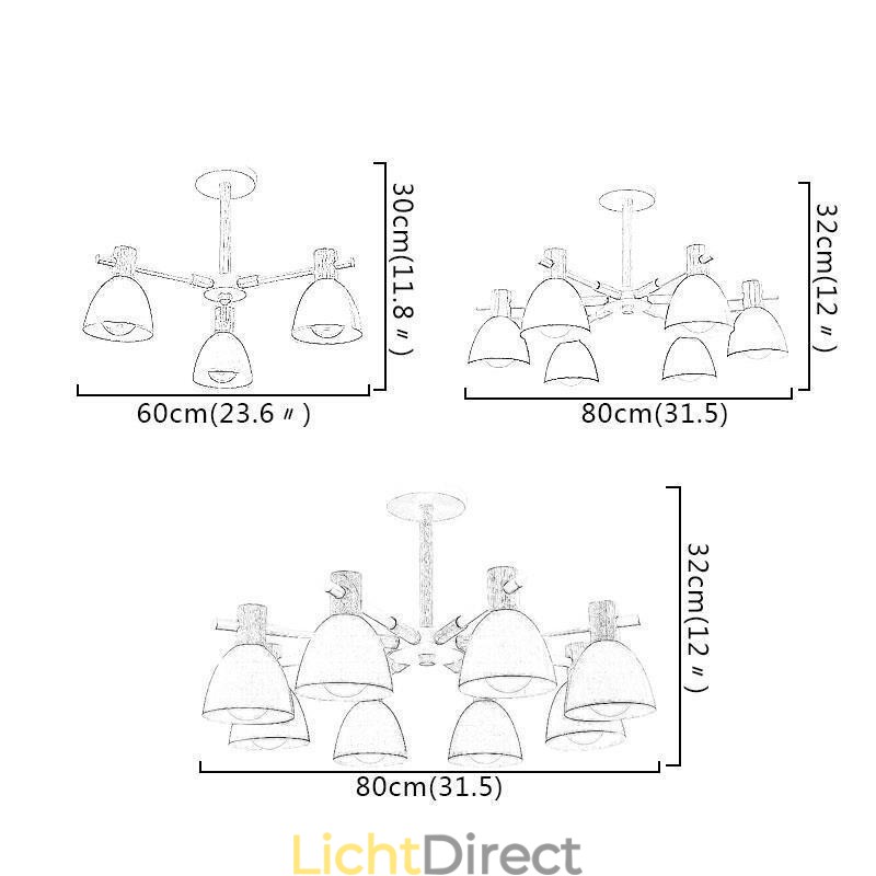 Moderne eenvoudige Macaron hanglamp creatieve houten verlichting