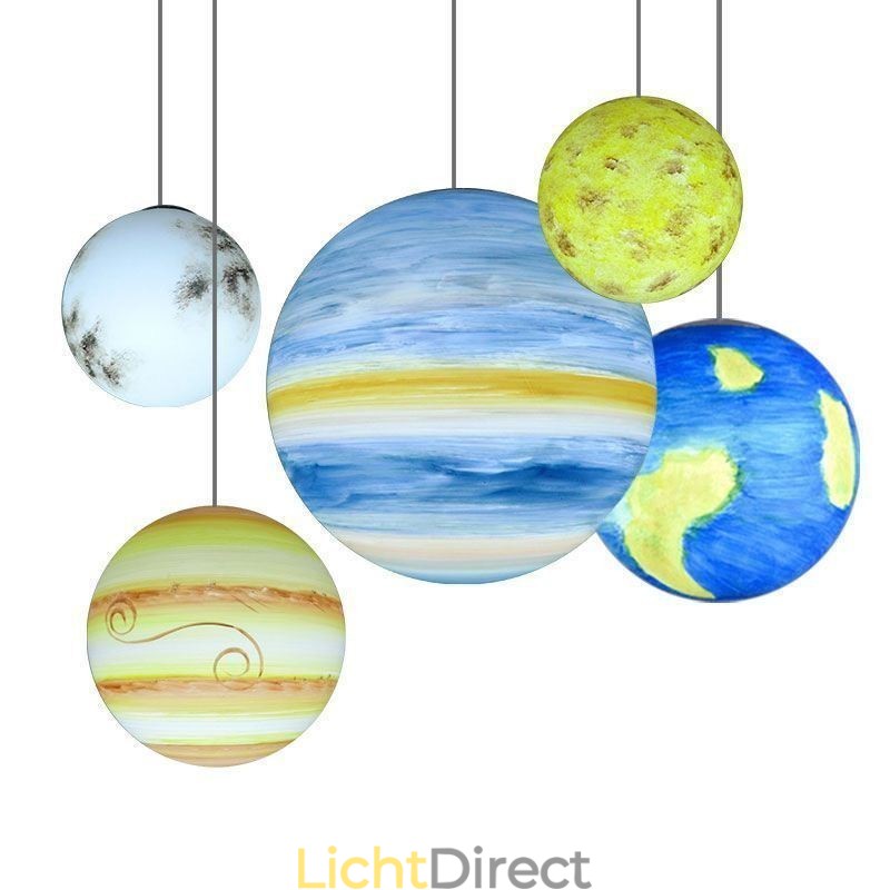 Nordic Planet Design Hanglamp Unieke Zonnestelsel Planeten Kroonluchter