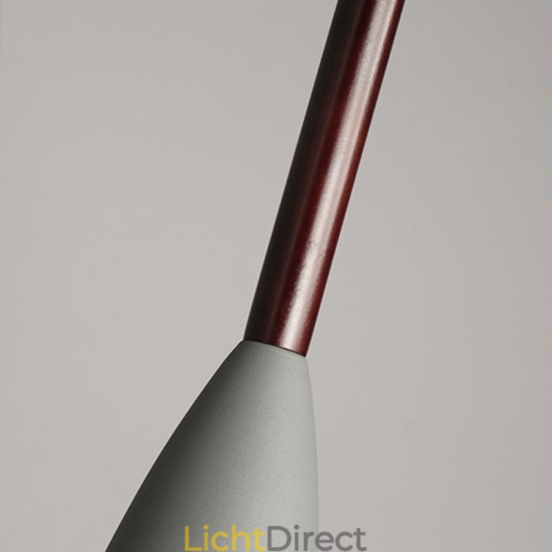 Moderne eenvoudige hanglamp met drie lampen, creatieve aluminium kunstlamp, café