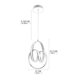Moderne minimalistische hanglamp Unieke ronde draaibare lamp eiland