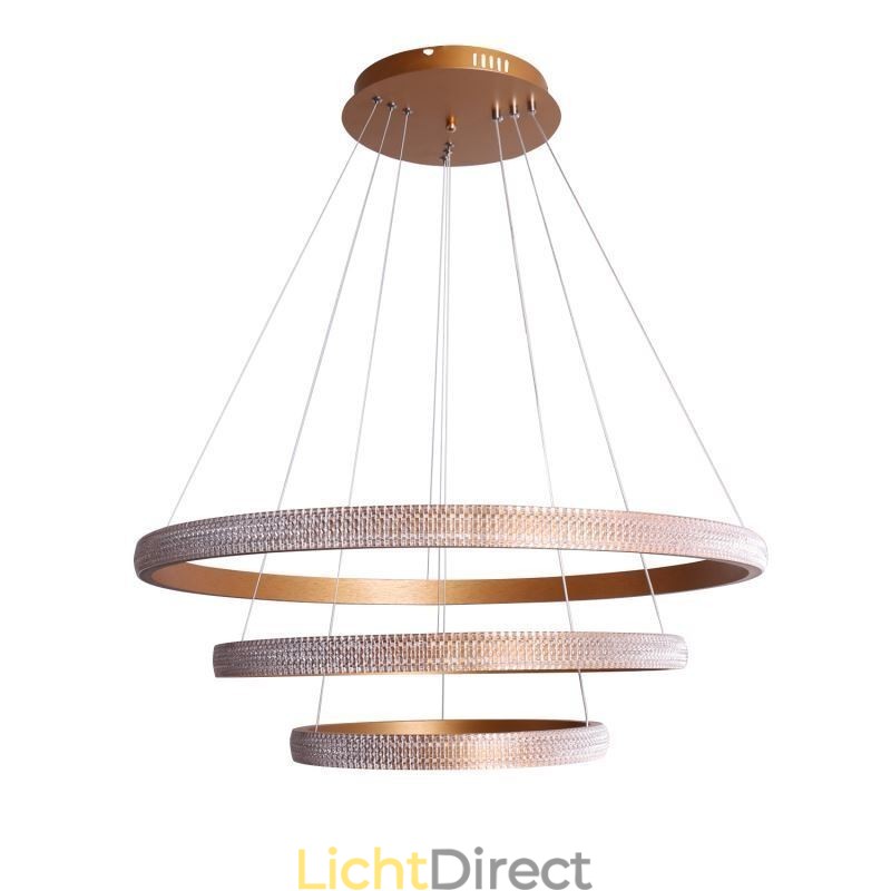 Moderne hanglamp acryl 3 ringen lamp 80+60+40cm