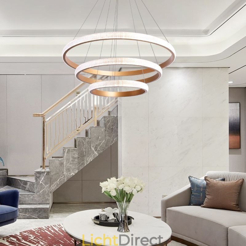 Moderne hanglamp acryl 3 ringen lamp 80+60+40cm