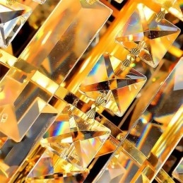 Europese lange hanglamp van kristal