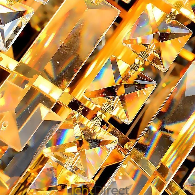 Europese lange hanglamp van kristal